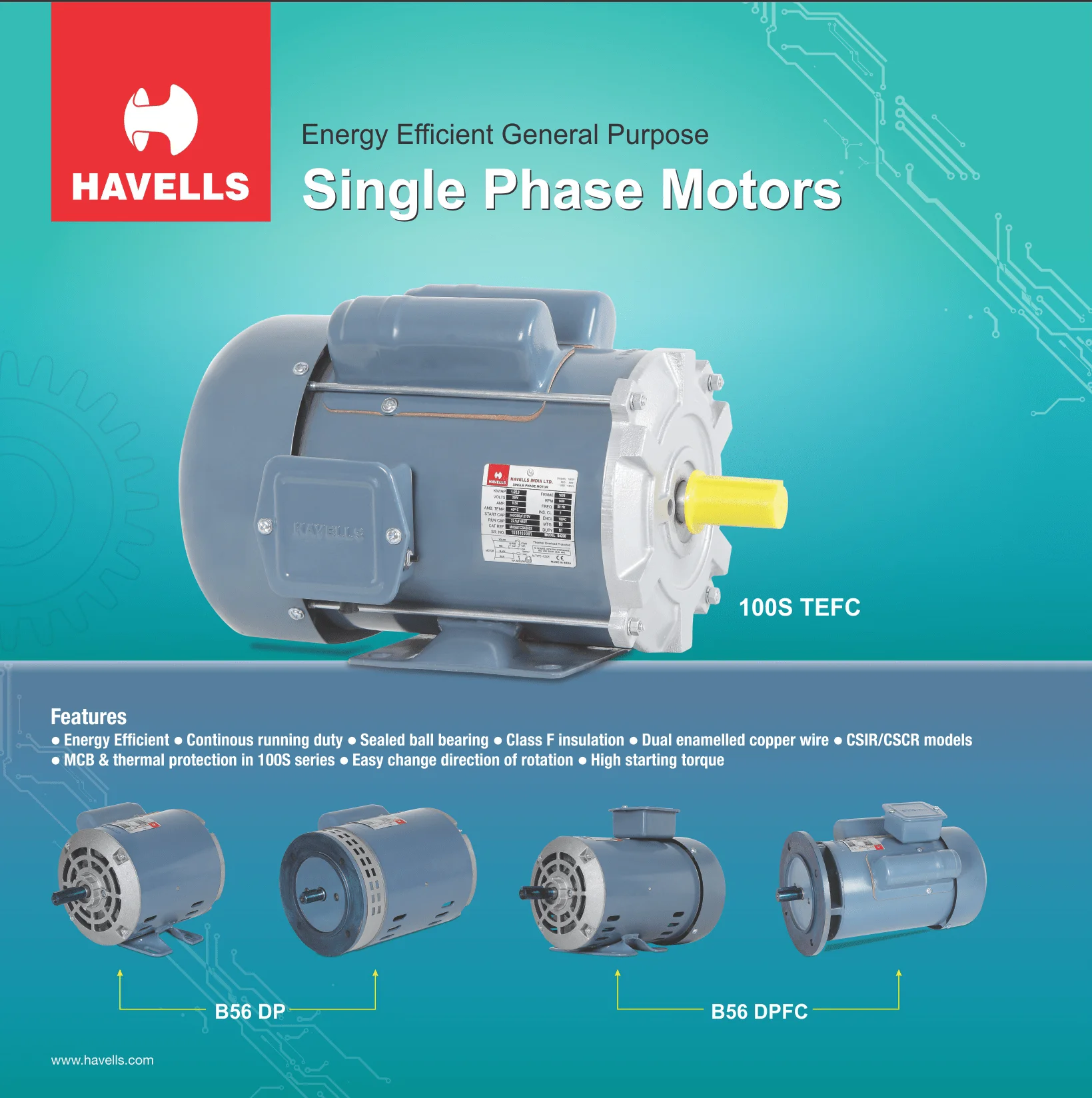 Havells Single Phase Electric Motors Coimbatore